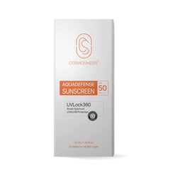 Aquadefense Sunscreen SPF 50 PA++++ | Broad Spectrum UVA & UVB | Water-Resistant | Lightweight Hydrating Lotion | 50 ml | Pack of 2