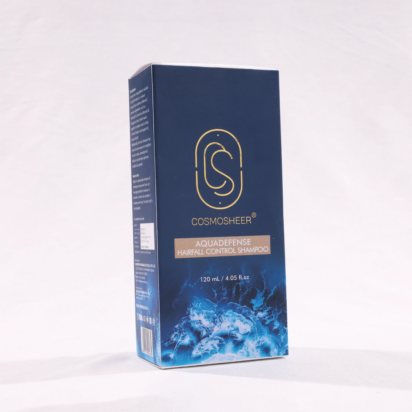 Aquadefense Hair Fall Control Shampoo (water-based shampoo) | 120 ml