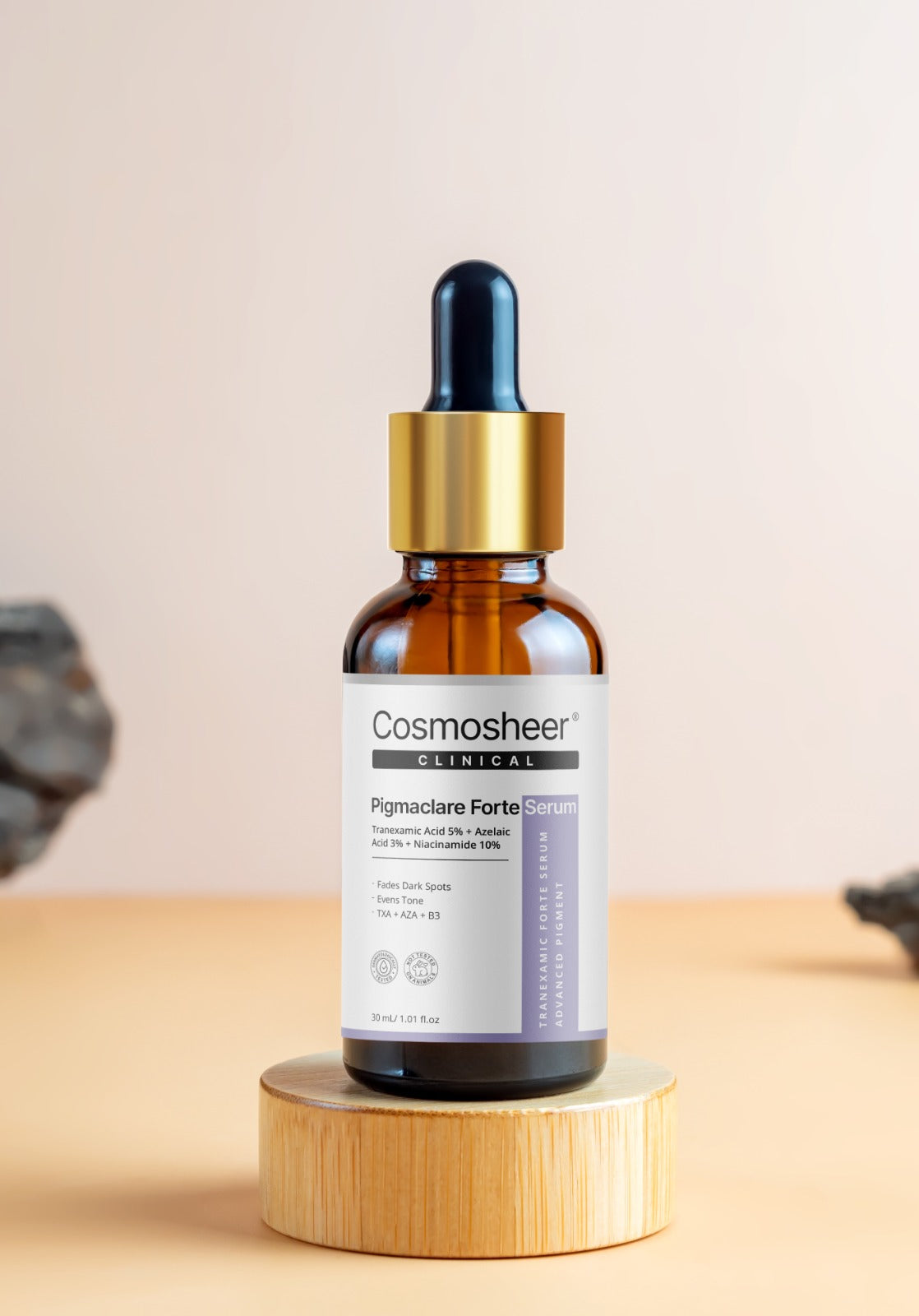 Cosmosheer Clinical Pigmaclare Forte Serum 30ml - Tranexamic Acid 5% Niacinamide 10% for Melasma and Hyperpigmentation