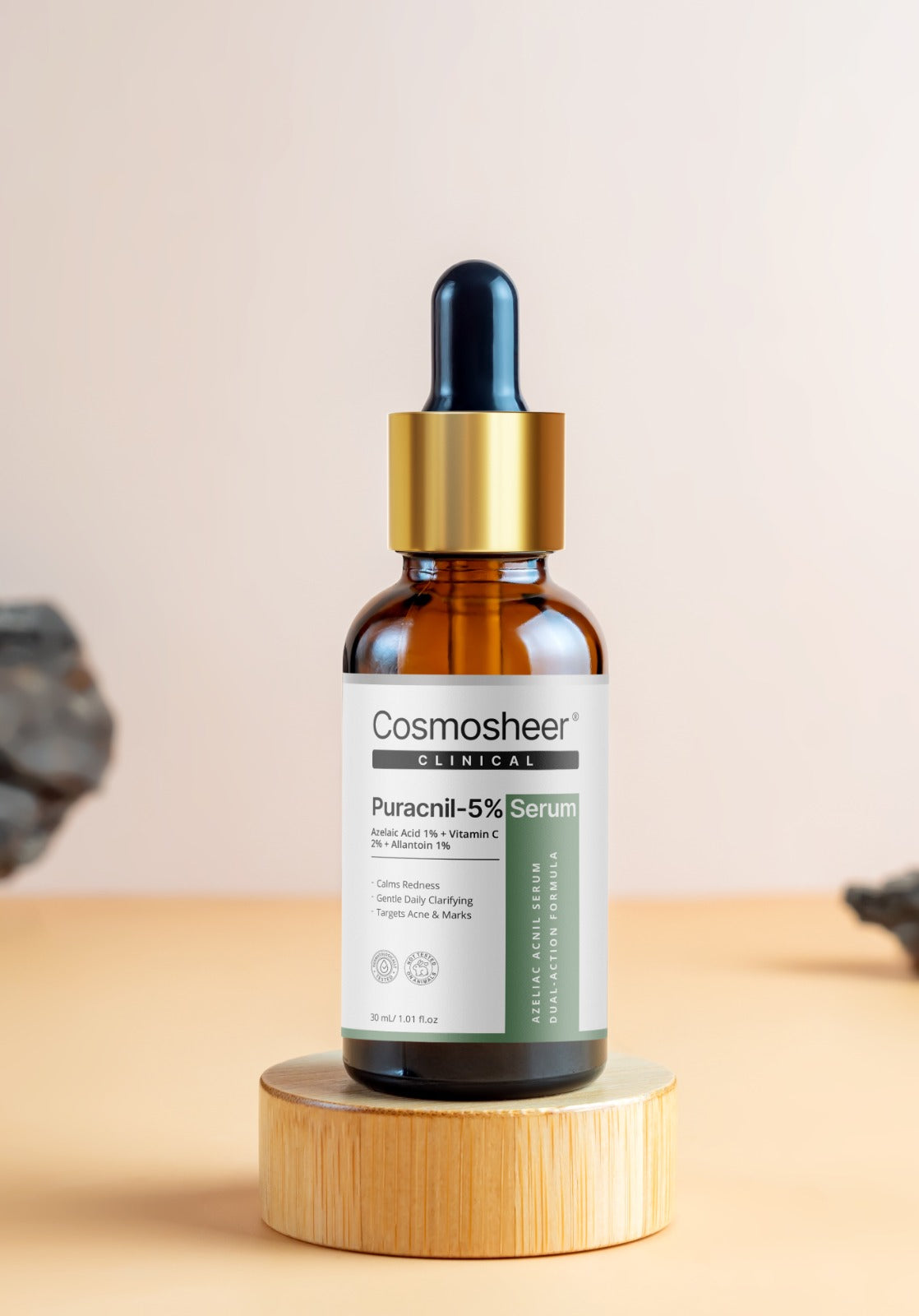 Cosmosheer Puracnil-5% Serum 30ml - Azelaic Acid Vitamin C for Acne Control and PIH